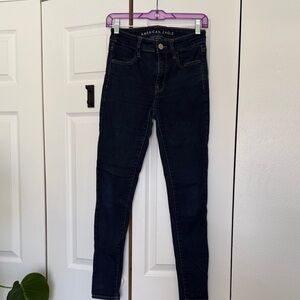 American Eagle Outfitters Women's Dark Indigo Skinny Jeans